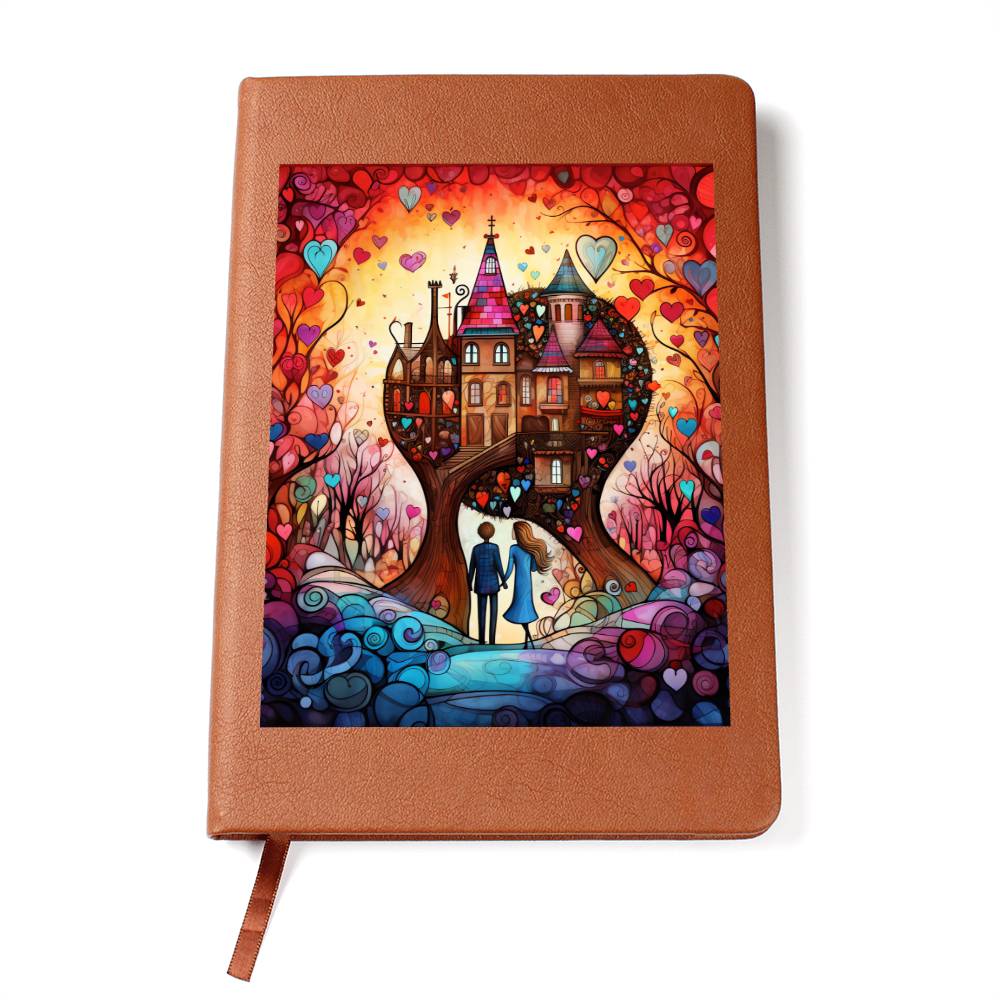 Valentine's Day Art 435 - Vegan Leather Journal