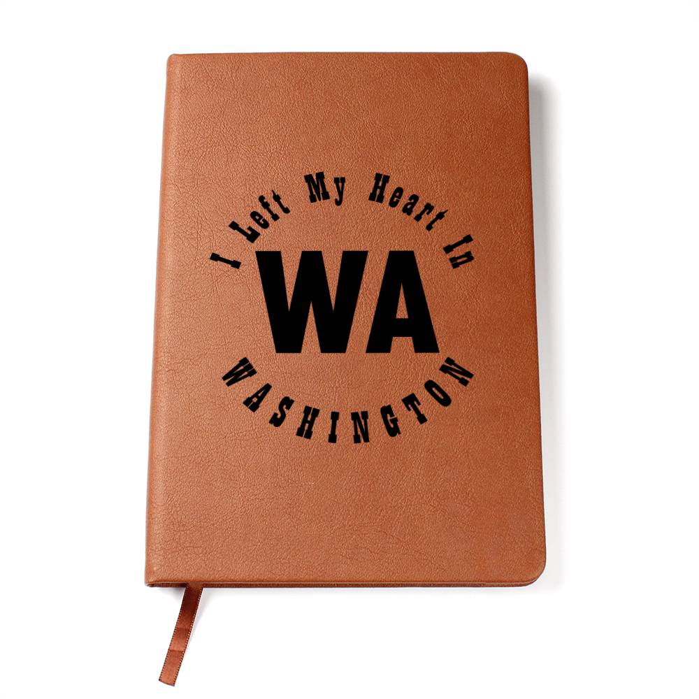 Heart In Washington v01 - Vegan Leather Journal