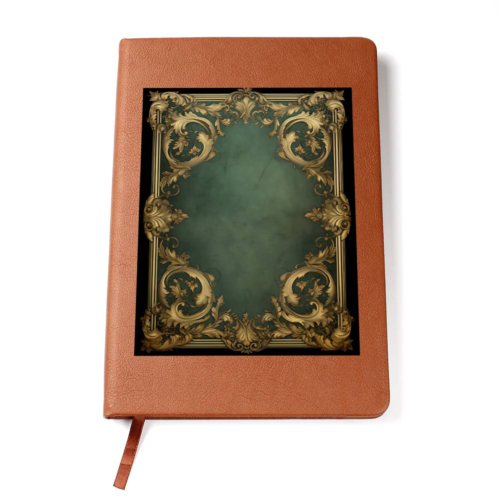 Ornate Gold Cover 033 - Vegan Leather Journal