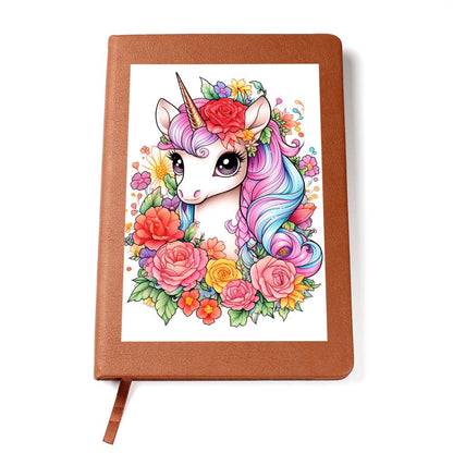 Cute Unicorn 085 - Vegan Leather Journal