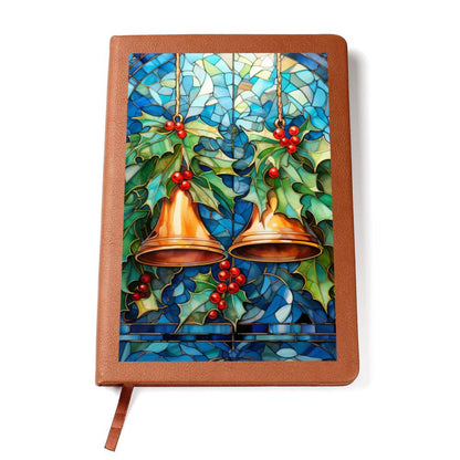 Christmas Stained Glass Design 003 - Vegan Leather Journal