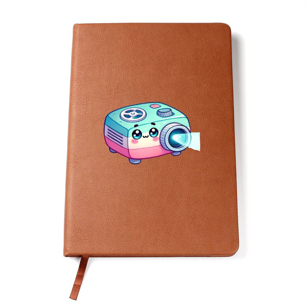 Cute Back to School Sticker 058 - Vegan Leather Journal