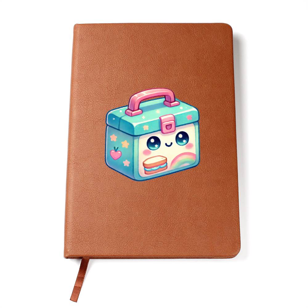 Cute Back to School Sticker 095 - Vegan Leather Journal