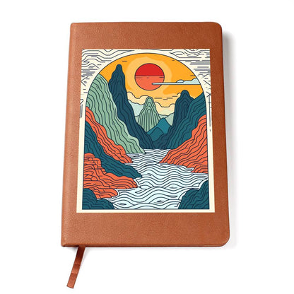 Minimalist BOHO Art 011 - Vegan Leather Journal