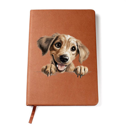 Sloughi Peeking - Vegan Leather Journal