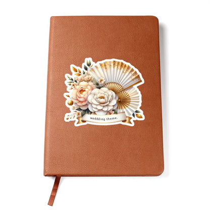 Luxury Wedding Decor Sticker 081 - Vegan Leather Journal