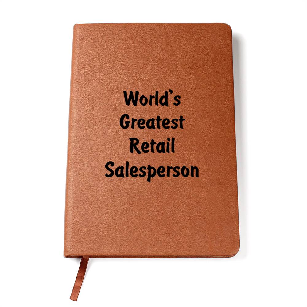 World's Greatest Retail Salesperson v1 - Vegan Leather Journal