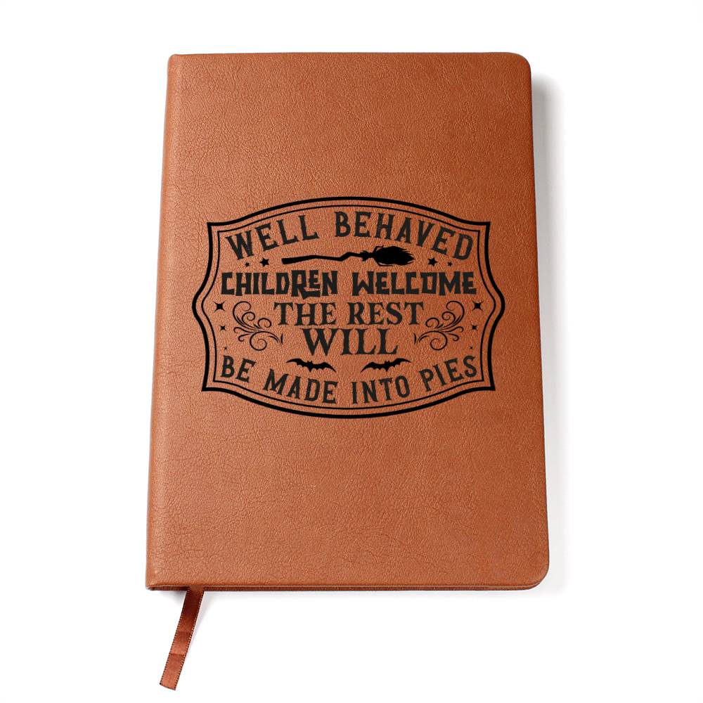 Vintage Halloween Signs 18 - Vegan Leather Journal