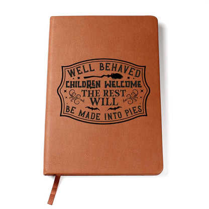 Vintage Halloween Signs 18 - Vegan Leather Journal