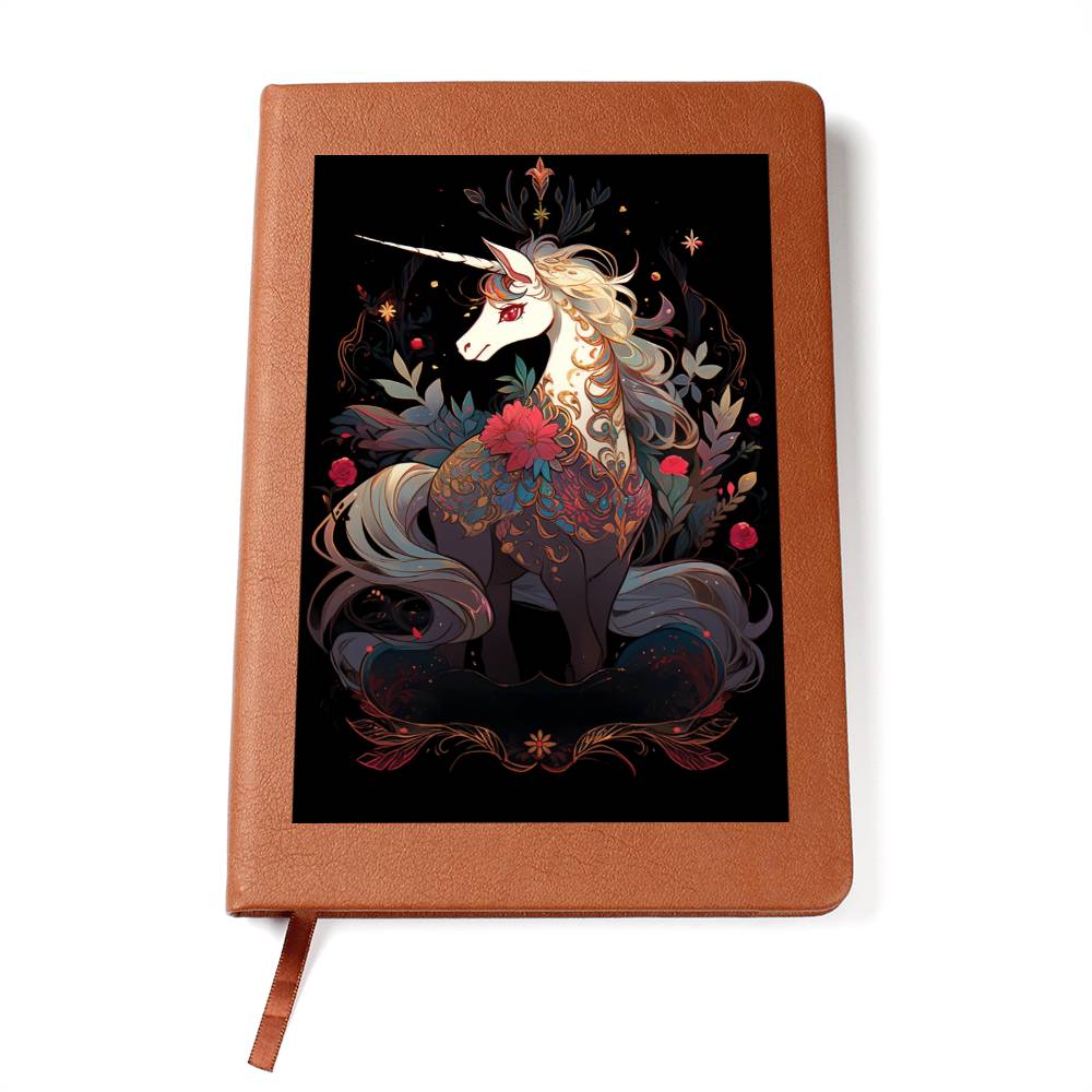 Cute Unicorn 006 - Vegan Leather Journal