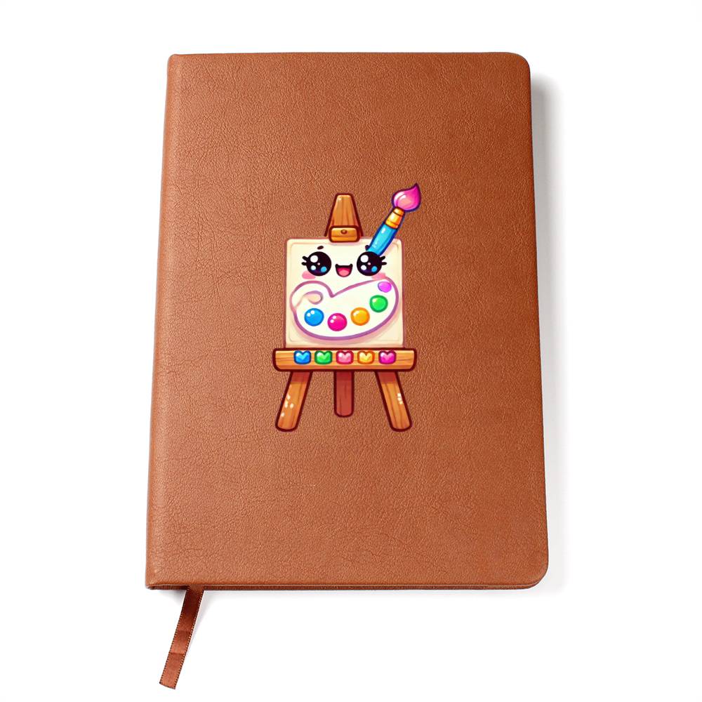 Cute Back to School Sticker 079 - Vegan Leather Journal