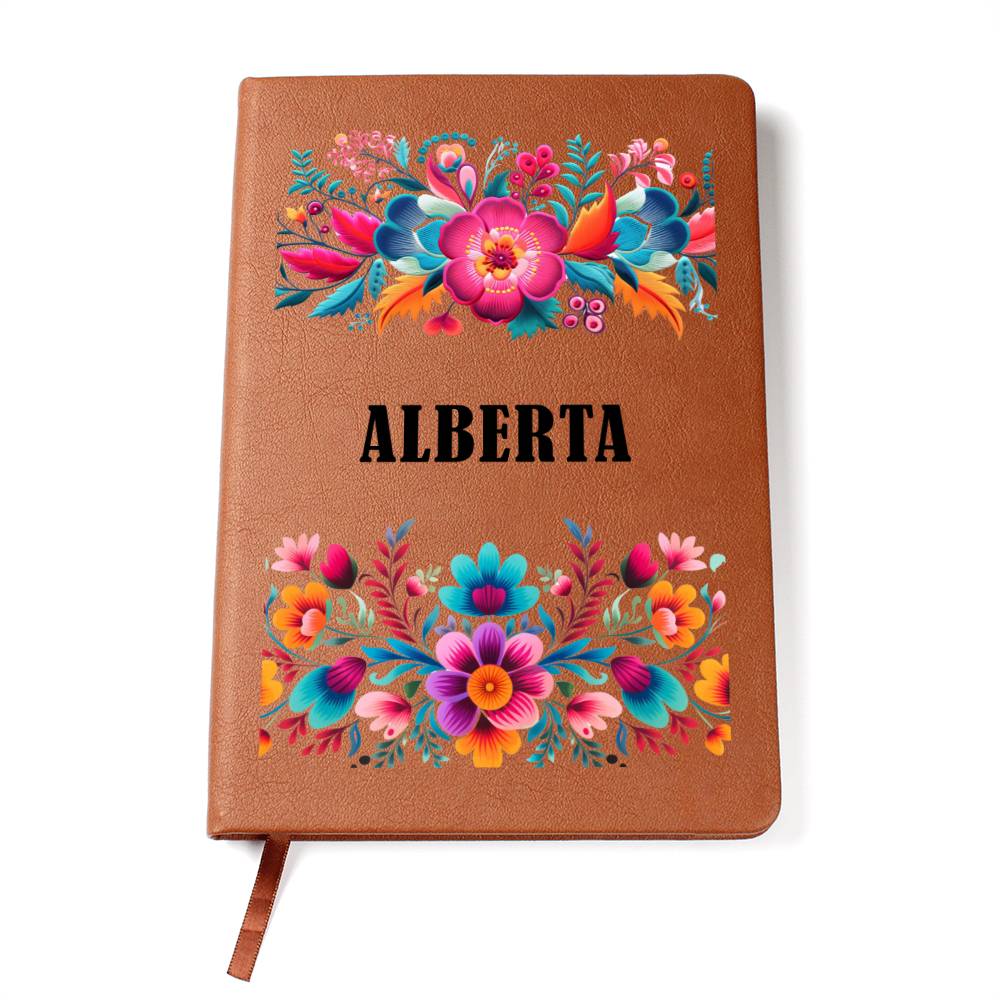 Alberta (Mexican Flowers 2) - Vegan Leather Journal