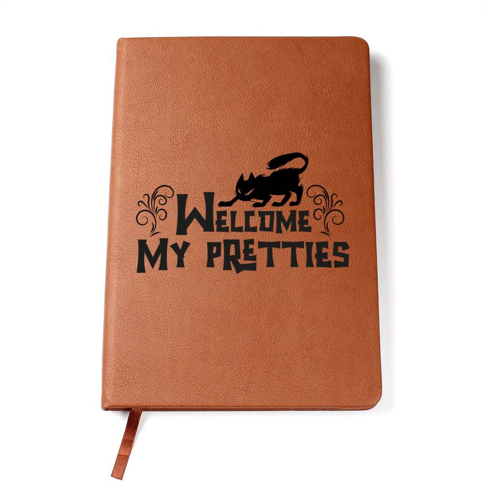 Vintage Halloween Signs 17 - Vegan Leather Journal