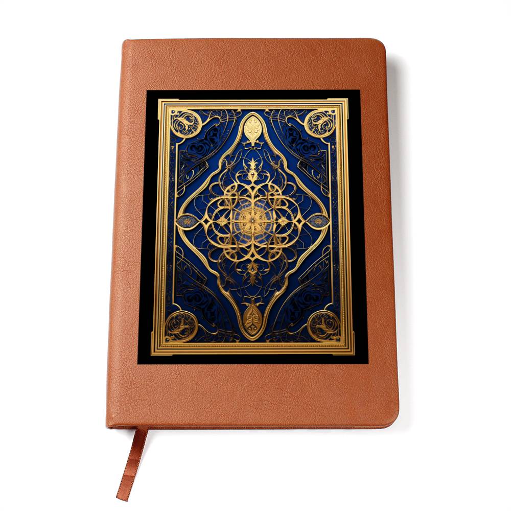Ornate Gold Cover 015 - Vegan Leather Journal
