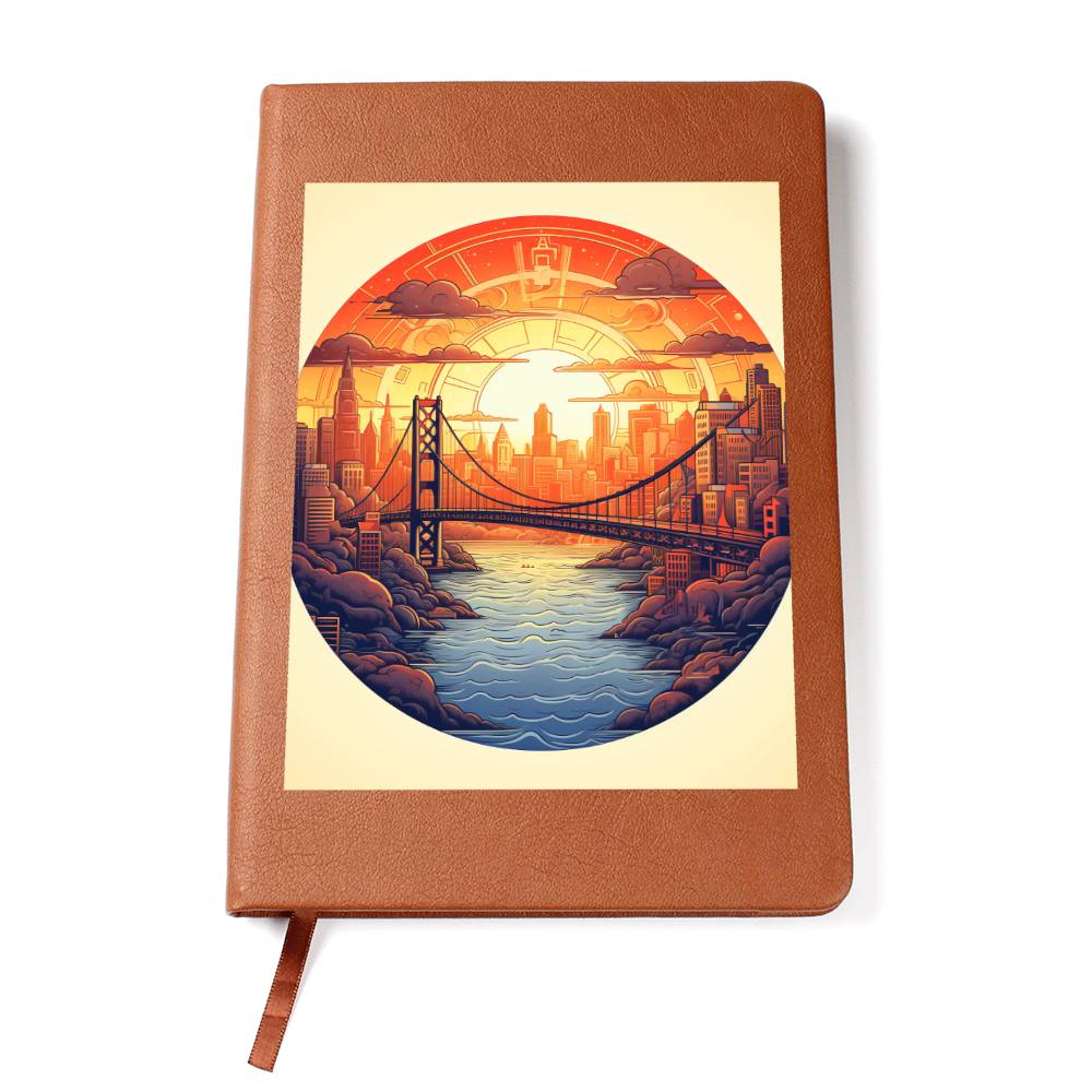 Minimalist BOHO Art 036 - Vegan Leather Journal