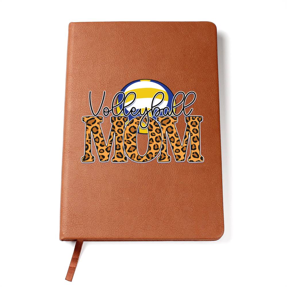 Volleyball Mom v2 - Vegan Leather Journal