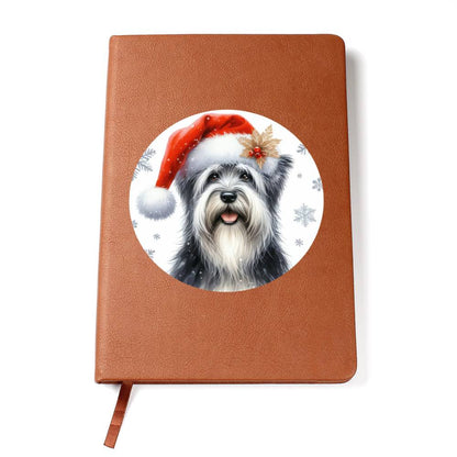 Christmas Dog - Sealyham Terrier - Vegan Leather Journal
