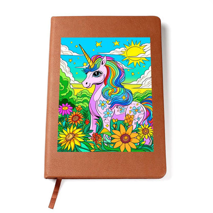 Cute Unicorn 027 - Vegan Leather Journal