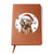 Christmas Dog - Curly-Coated Retriever - Vegan Leather Journal