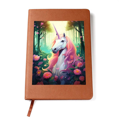 Cute Unicorn 026 - Vegan Leather Journal