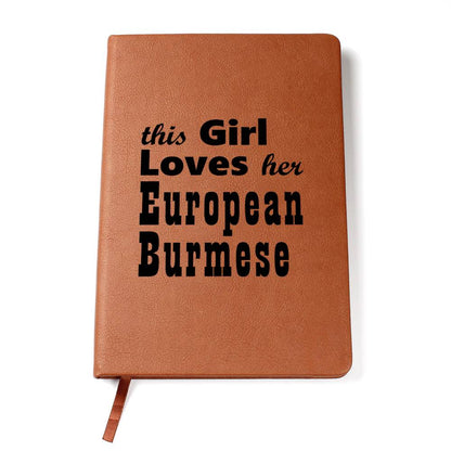 European Burmese - Vegan Leather Journal