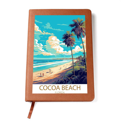 Famous Travel Destinations - Cocoa Beach, Florida - Vegan Leather Journal