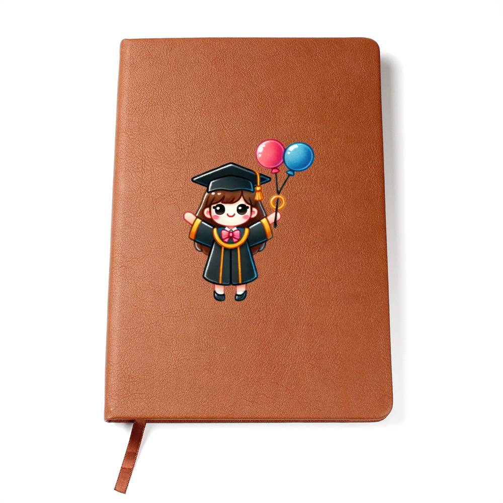 Cute Back to School Sticker 023 - Vegan Leather Journal