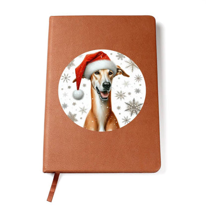 Christmas Dog - Azawakh - Vegan Leather Journal