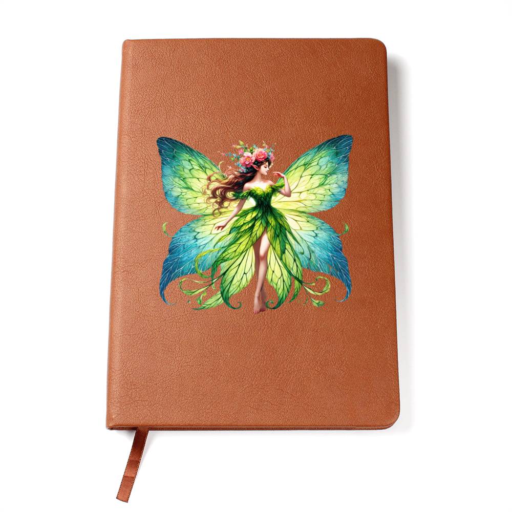 Magical Nature Forest Fairy 13 - Vegan Leather Journal