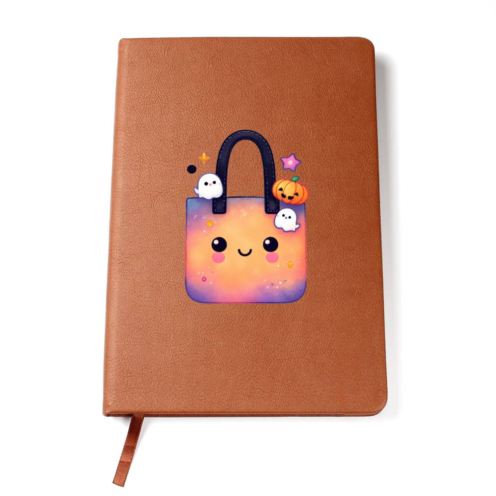 Cute Halloween Sticker 010 - Vegan Leather Journal