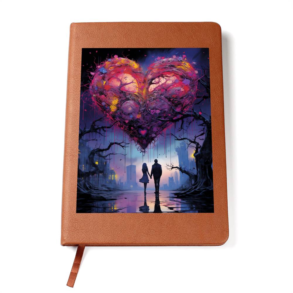 Valentine's Day Art 184 - Vegan Leather Journal