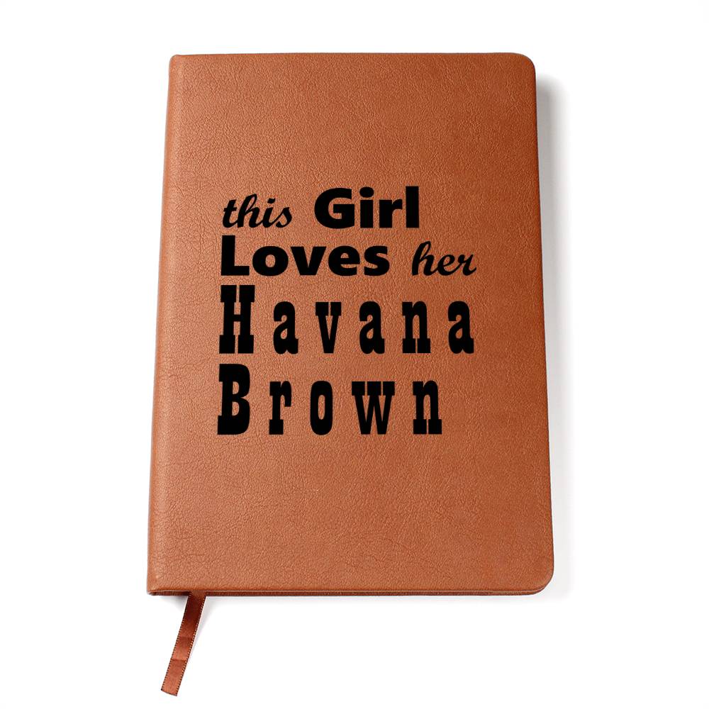 Havana Brown - Vegan Leather Journal