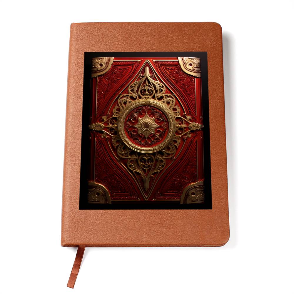 Ornate Gold Cover 016 - Vegan Leather Journal