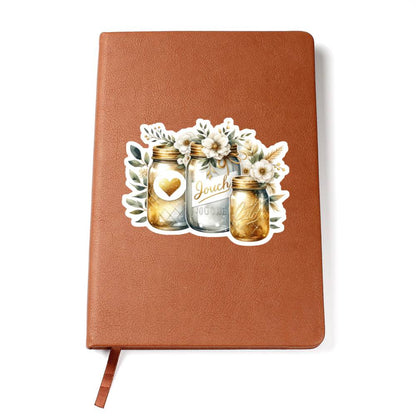 Luxury Wedding Decor Sticker 042 - Vegan Leather Journal