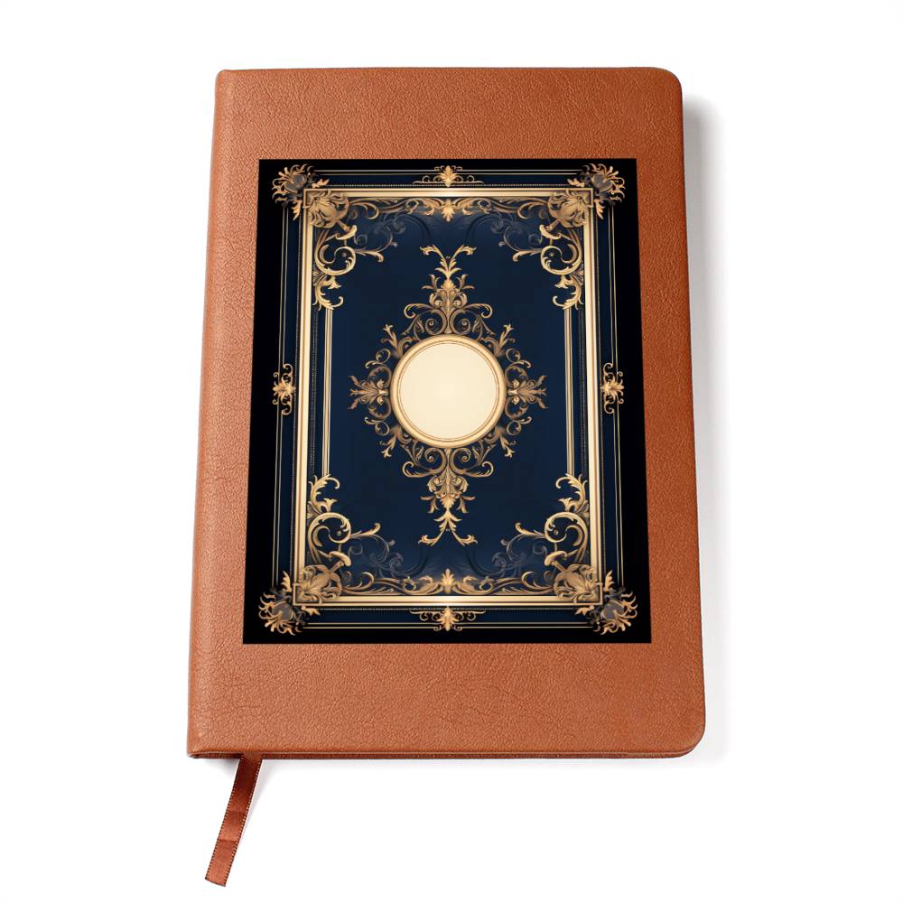 Ornate Gold Cover 101 - Vegan Leather Journal