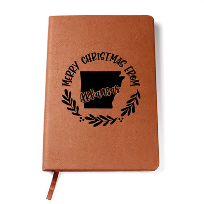 Merry Christmas From Arkansas - Vegan Leather Journal