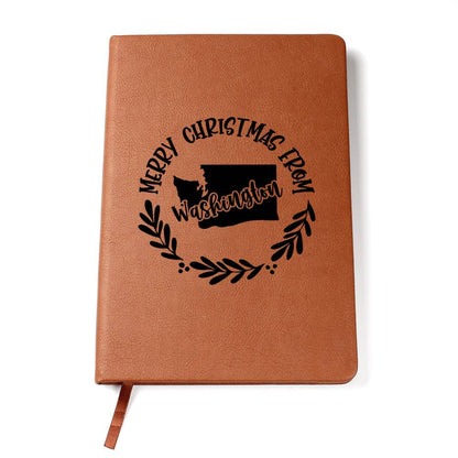 Merry Christmas From Washington - Vegan Leather Journal
