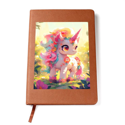 Cute Unicorn 054 - Vegan Leather Journal
