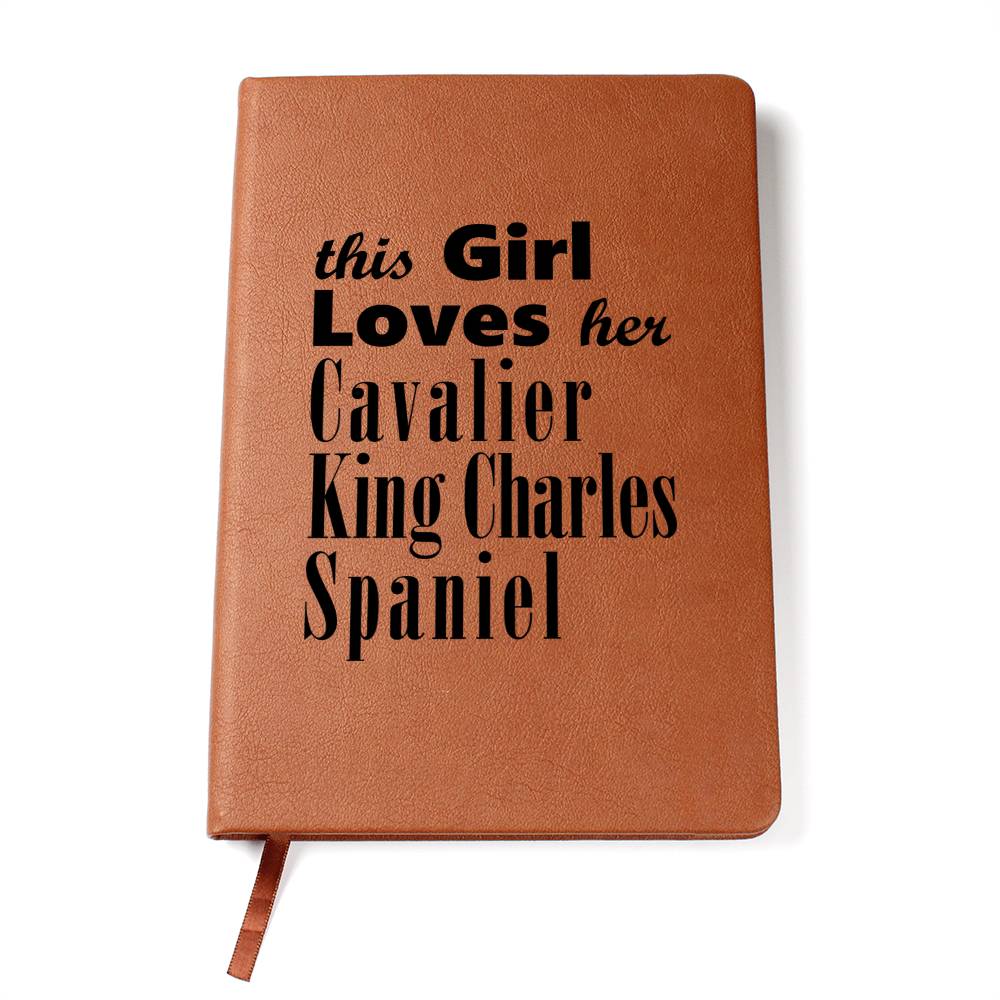 Cavalier King Charles Spaniel - Vegan Leather Journal