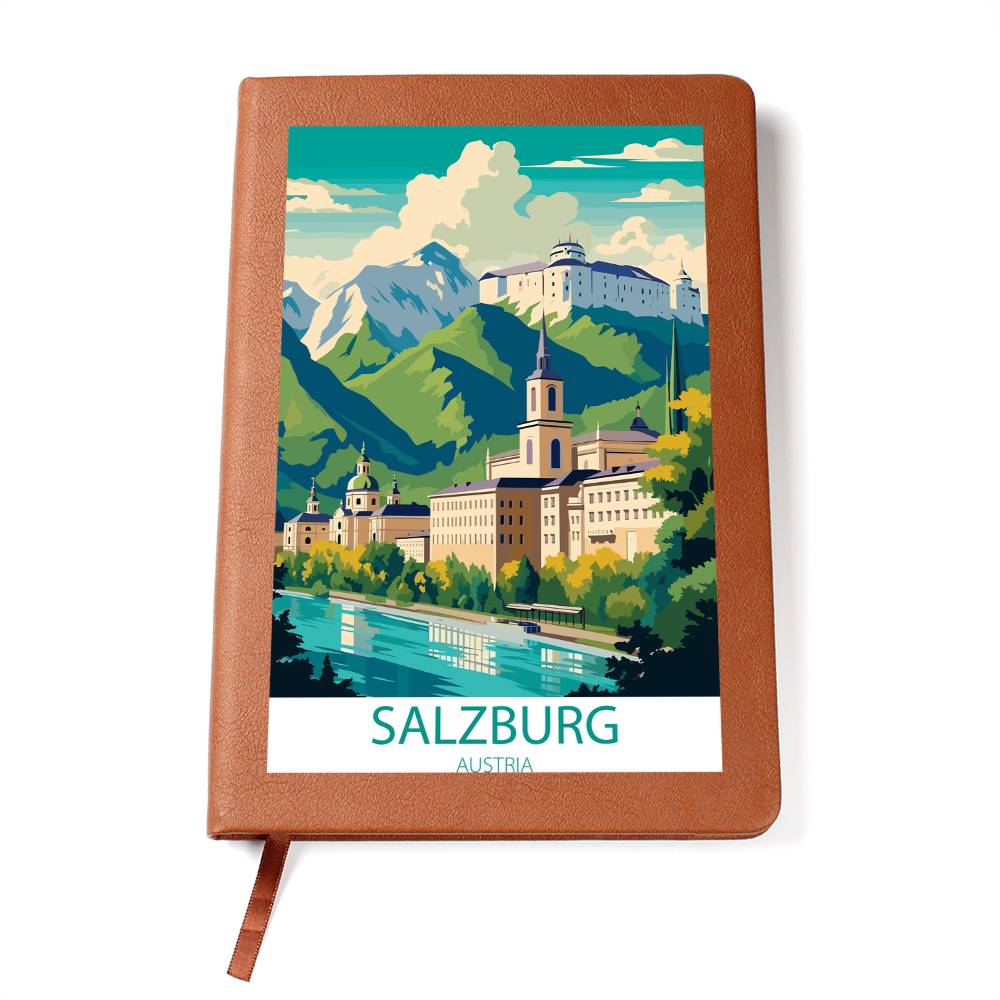 Famous Travel Destinations - Salzburg, Austria - Vegan Leather Journal