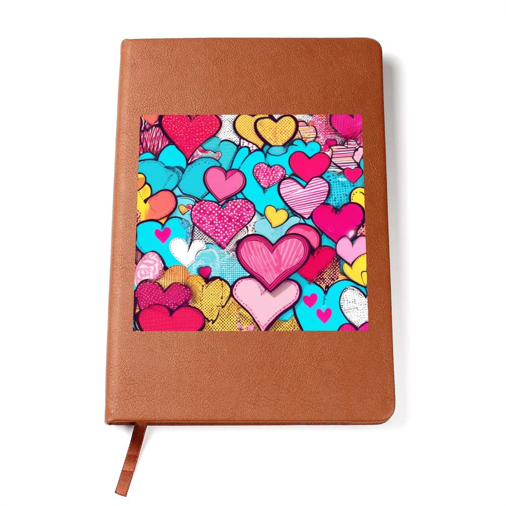 Valentine's Day Pop Art 09 - Vegan Leather Journal