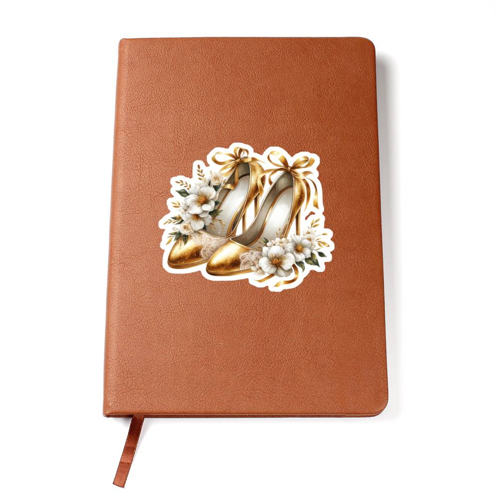 Luxury Wedding Decor Sticker 013 - Vegan Leather Journal