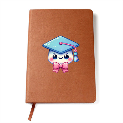 Cute Back to School Sticker 080 - Vegan Leather Journal