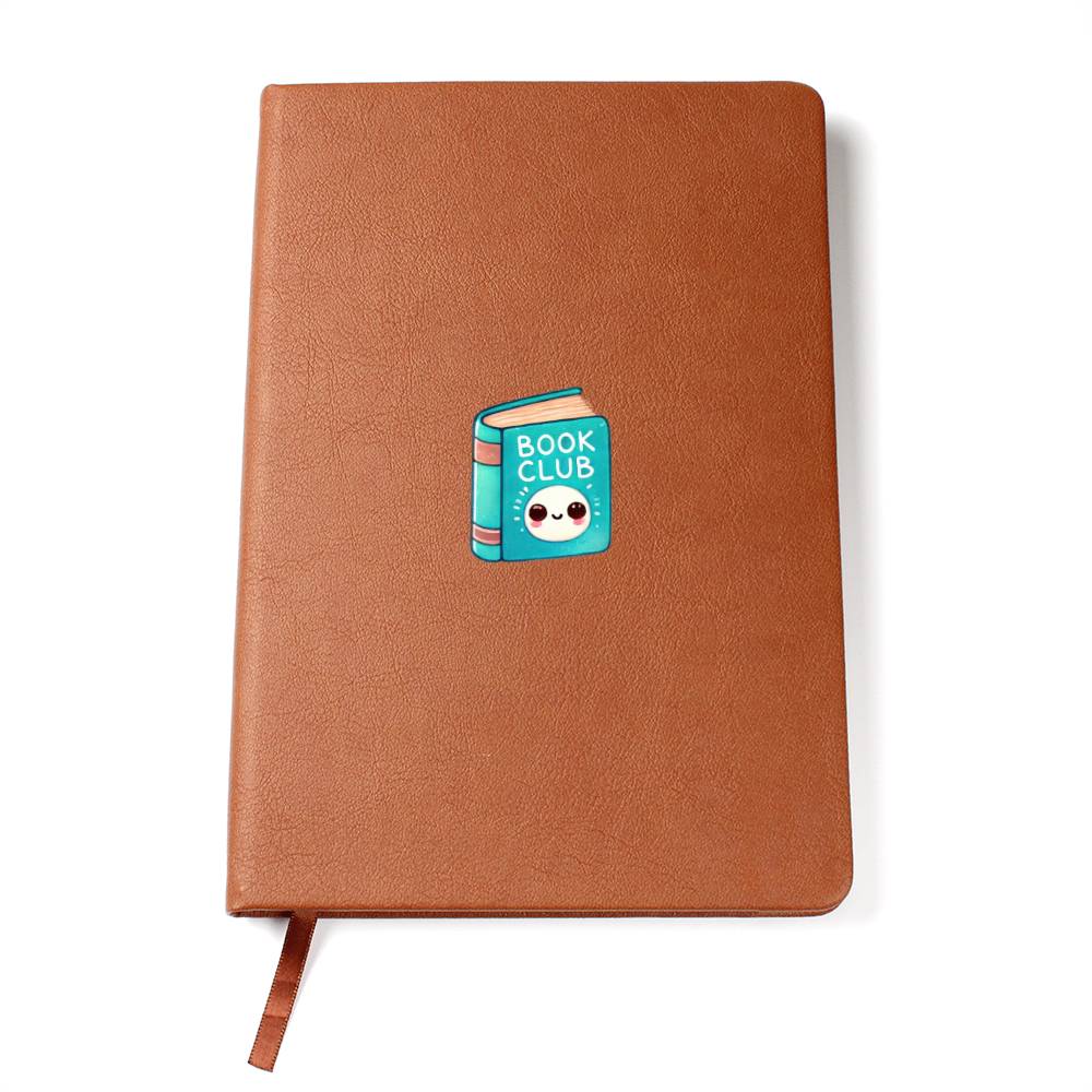Cute Back to School Sticker 027 - Vegan Leather Journal