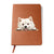American Eskimo Dog Peeking - Vegan Leather Journal