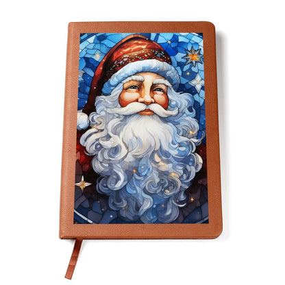 Christmas Stained Glass Design 007 - Vegan Leather Journal