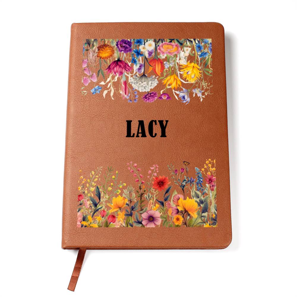 Lacy (Botanical Blooms) - Vegan Leather Journal
