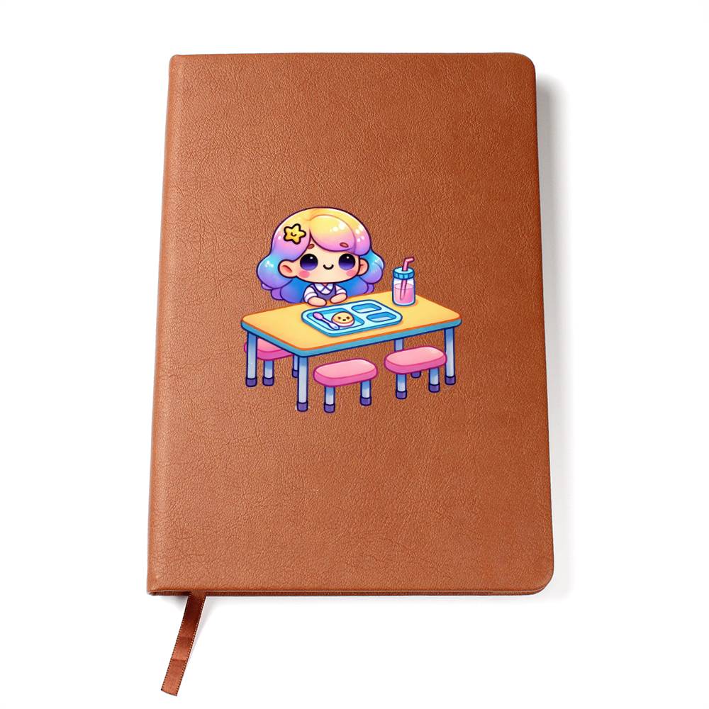 Cute Back to School Sticker 064 - Vegan Leather Journal