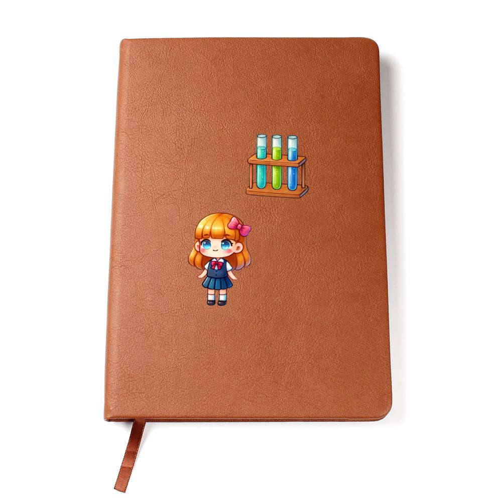Cute Back to School Sticker 038 - Vegan Leather Journal