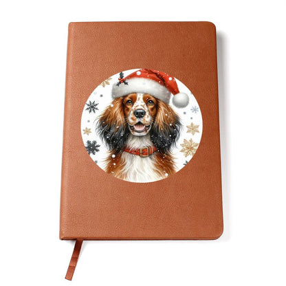 Christmas Dog - Sussex Spaniel - Vegan Leather Journal